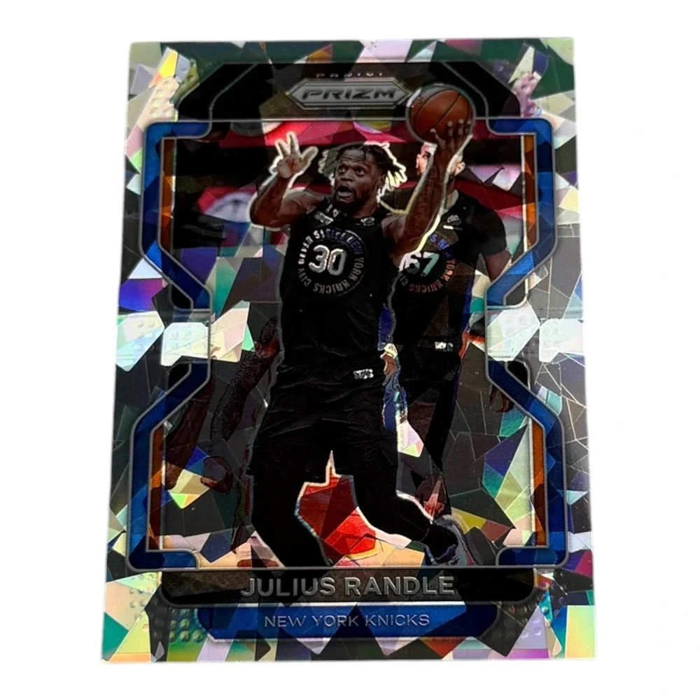 2021-22 Panini Prizm Julius Randle New York Knicks 85 Cracked Ice Prizm Card